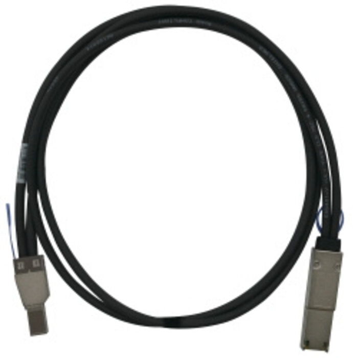 QNAP QNAP CAB-SAS05M-8644-8088 Serial Attached SCSI (SAS)-kabel 1 m Zwart, Metallic