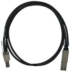 QNAP QNAP CAB-SAS05M-8644-8088 Serial Attached SCSI (SAS)-kabel 1 m Zwart, Metallic