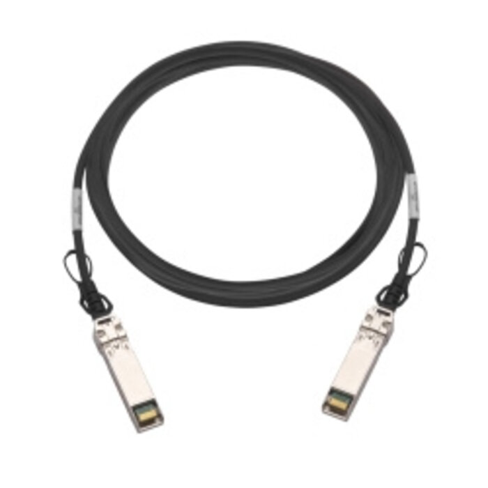 QNAP QNAP CAB-DAC30M-SFPP InfiniBand en Glasvezelkabel 3 m SFP+ DAC Zwart