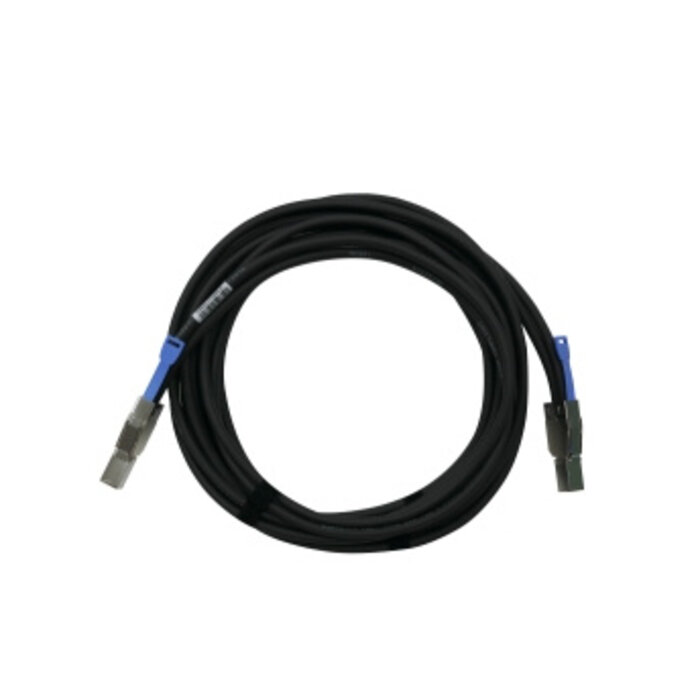 QNAP QNAP CAB-SAS30M-8644 Serial Attached SCSI (SAS)-kabel 3 m Zwart, Metallic