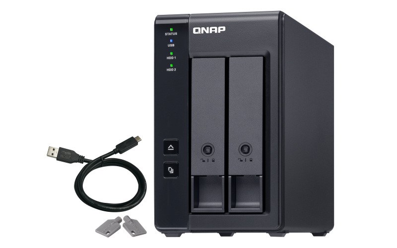 QNAP QNAP TR-002 behuizing voor opslagstations HDD-/SSD-behuizing Zwart 2.5/3.5"