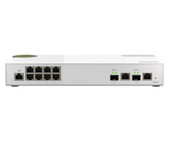 QNAP QNAP QSW-M2108-2C netwerk-switch Managed L2 2.5G Ethernet (100/1000/2500) Grijs, Wit