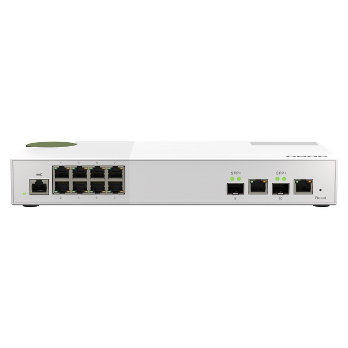 QNAP QNAP QSW-M2108-2C netwerk-switch Managed L2 2.5G Ethernet (100/1000/2500) Grijs, Wit