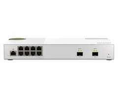 QNAP QNAP QSW-M2108-2S netwerk-switch Managed L2 2.5G Ethernet (100/1000/2500) Grijs