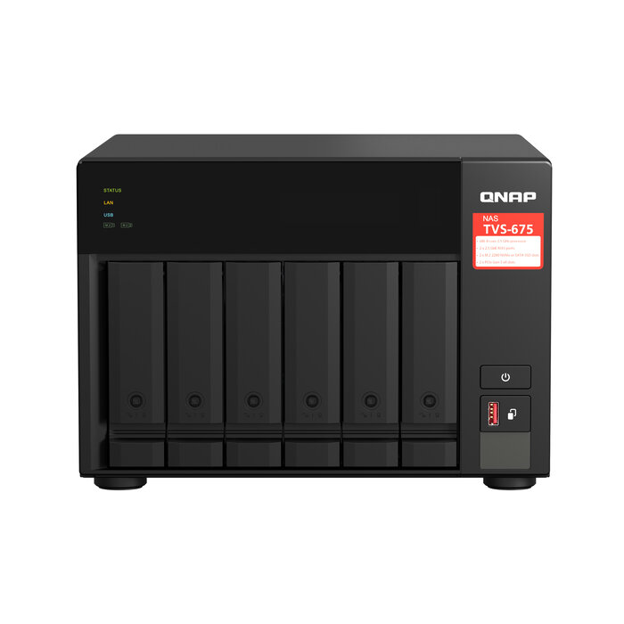 QNAP QNAP TVS-675 NAS Tower Ethernet LAN Zwart KX-U6580