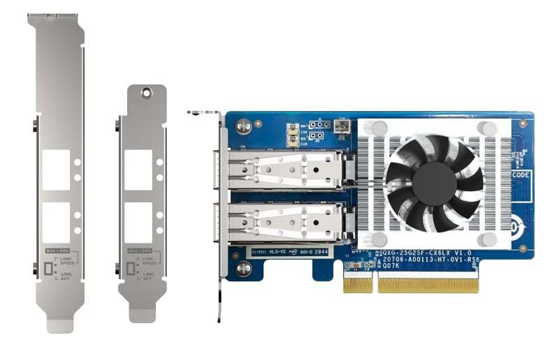 QNAP QNAP QXG-25G2SF-CX6 netwerkkaart Intern Fiber 25000 Mbit/s