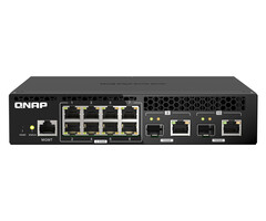 QNAP QNAP QSW-M2108R-2C netwerk-switch Managed L2 2.5G Ethernet (100/1000/2500) Power over Ethernet (PoE) Zwart