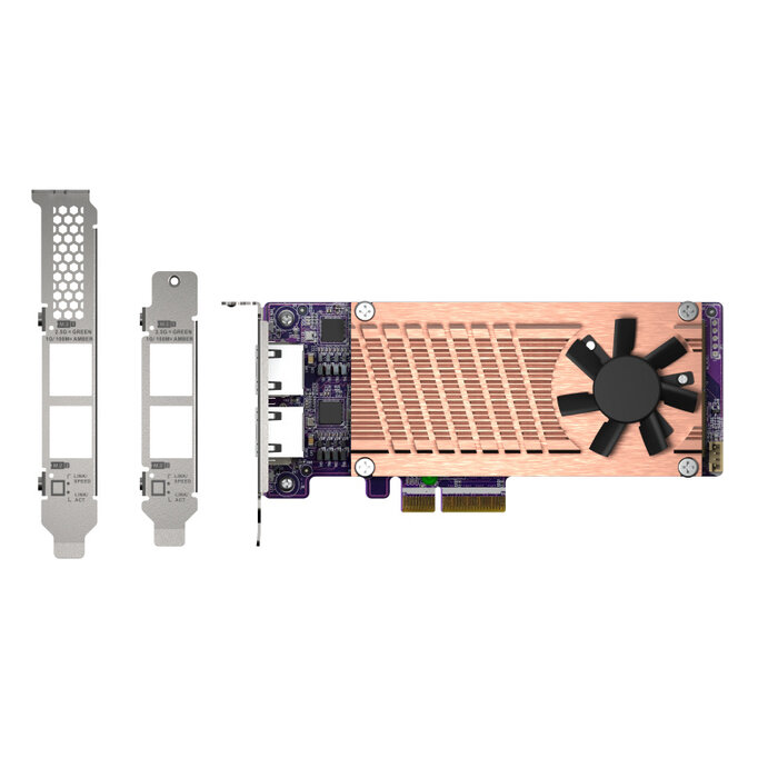 QNAP QNAP QM2-2P2G2T netwerkkaart Intern Ethernet 2500 Mbit/s