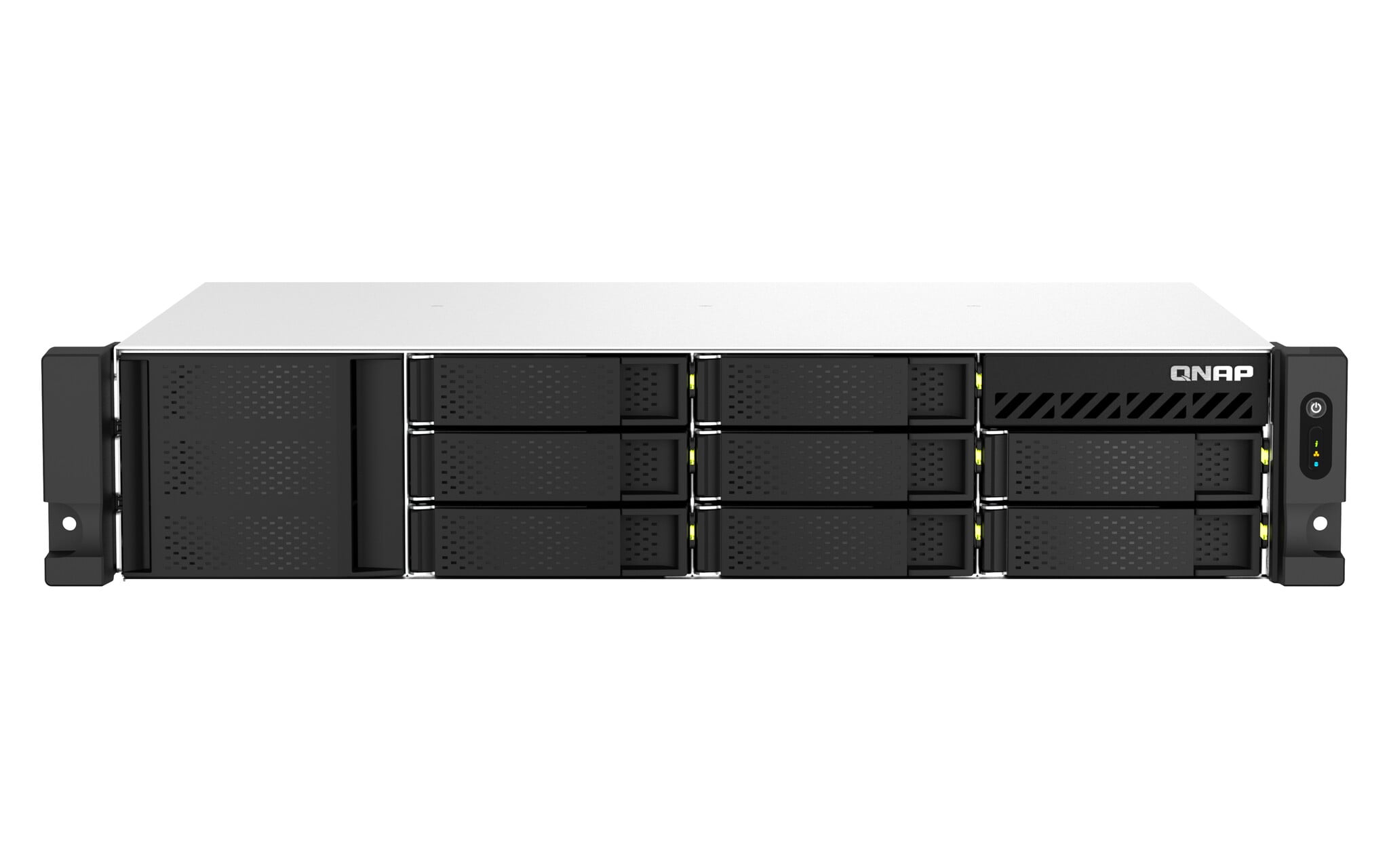 QNAP QNAP TS-873AEU-4G data-opslag-server NAS Rack (2U) Ethernet LAN Zwart V1500B