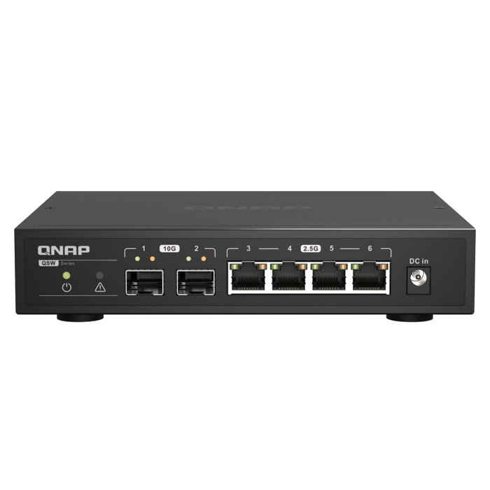 QNAP QNAP QSW-2104-2S netwerk-switch Unmanaged 2.5G Ethernet Zwart