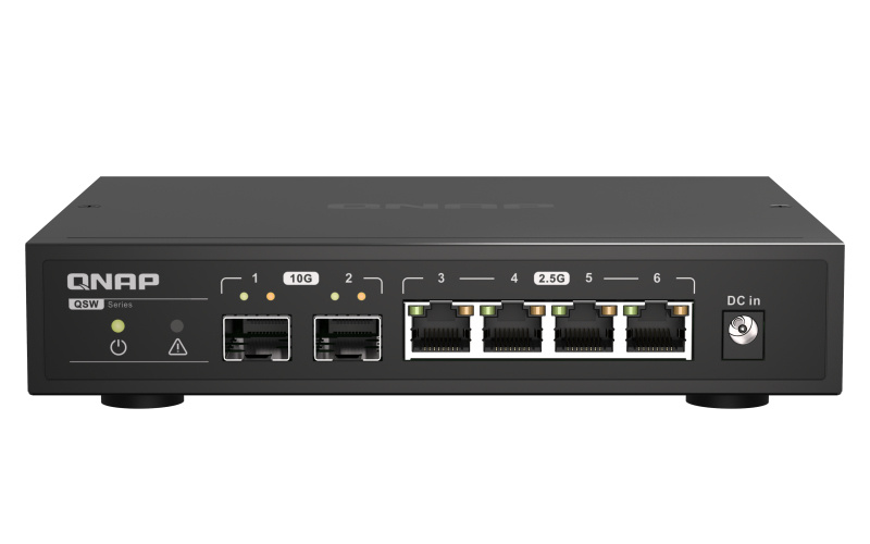 QNAP QNAP QSW-2104-2S netwerk-switch Unmanaged 2.5G Ethernet Zwart