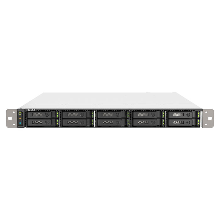 QNAP QNAP TS-h1090FU NAS Rack (1U) Ethernet LAN Zwart, Grijs 7302P