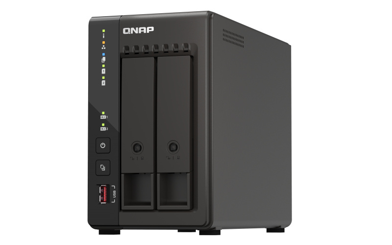 QNAP QNAP TS-253E NAS Tower Ethernet LAN Zwart J6412