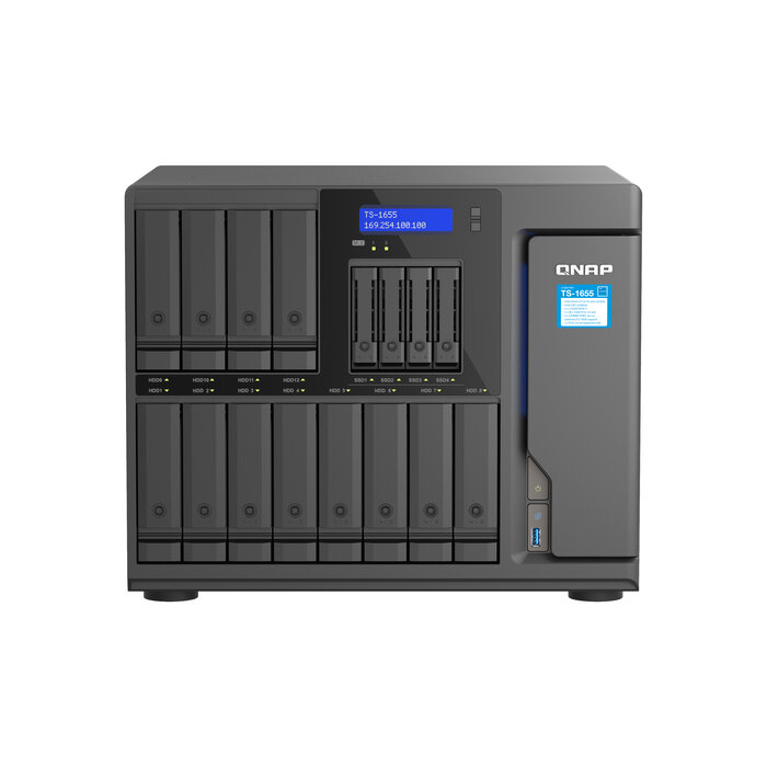 QNAP QNAP TS-1655 NAS Tower Ethernet LAN Zwart C5125