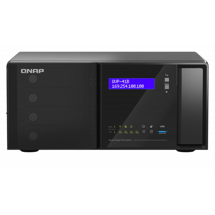 QNAP QNAP QVP-41B-8G-P Netwerk Video Recorder (NVR) Zwart