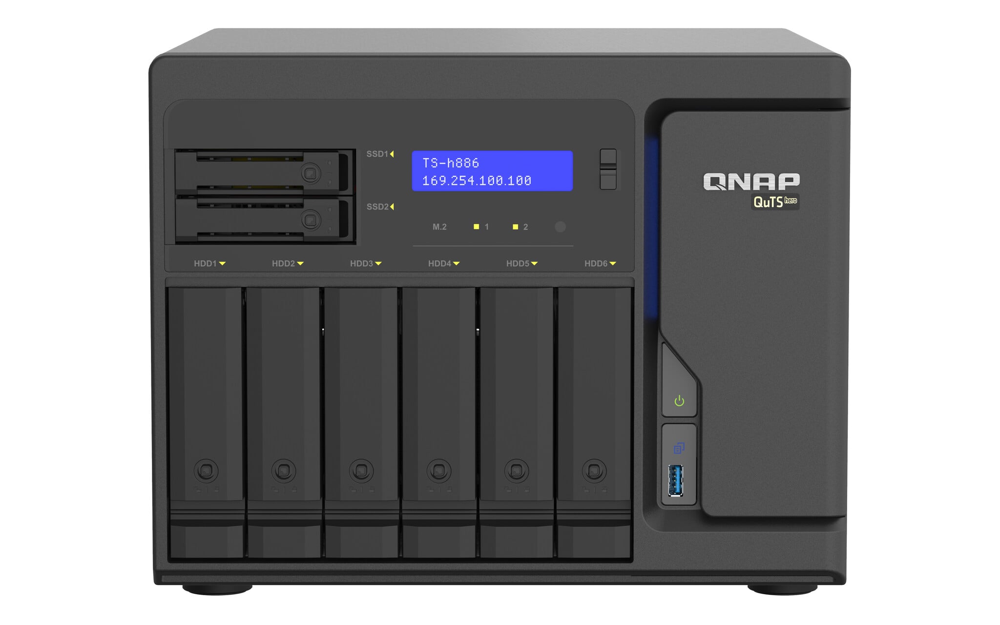 QNAP QNAP TS-h886 NAS Tower Ethernet LAN Zwart D-1602