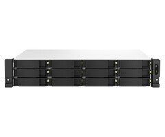 QNAP QNAP TS-1264U-RP NAS Rack (2U) Ethernet LAN Aluminium, Zwart