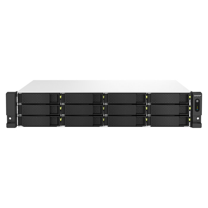 QNAP QNAP TS-1264U-RP NAS Rack (2U) Ethernet LAN Aluminium, Zwart