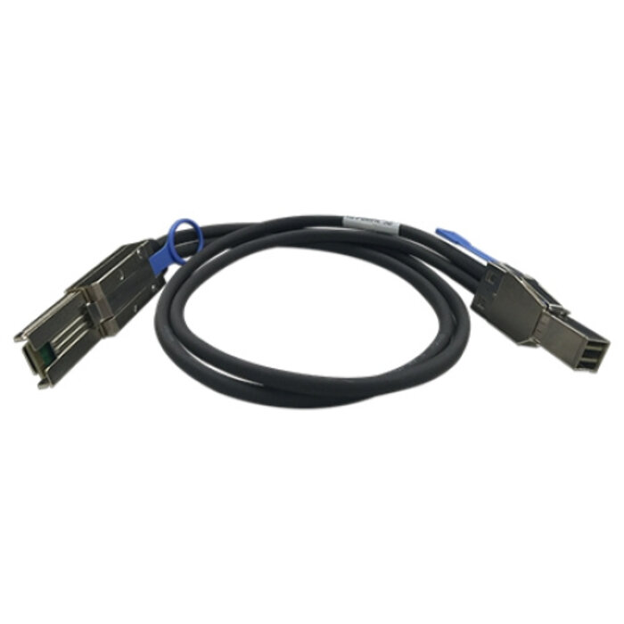 QNAP QNAP CAB-SAS30M-8644-8088 Serial Attached SCSI (SAS)-kabel 1 m Zwart, Metallic