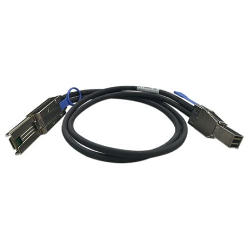 QNAP QNAP CAB-SAS30M-8644-8088 Serial Attached SCSI (SAS)-kabel 1 m Zwart, Metallic