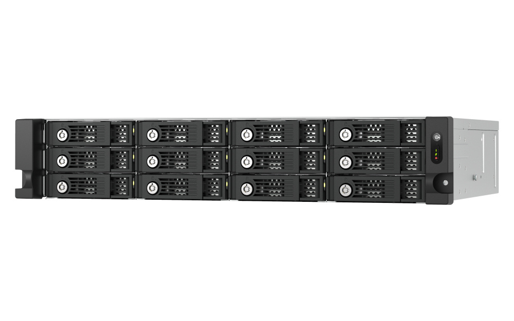 QNAP QNAP TL-R1200PES-RP behuizing voor opslagstations HDD-/SSD-behuizing Zwart, Grijs 2.5/3.5"
