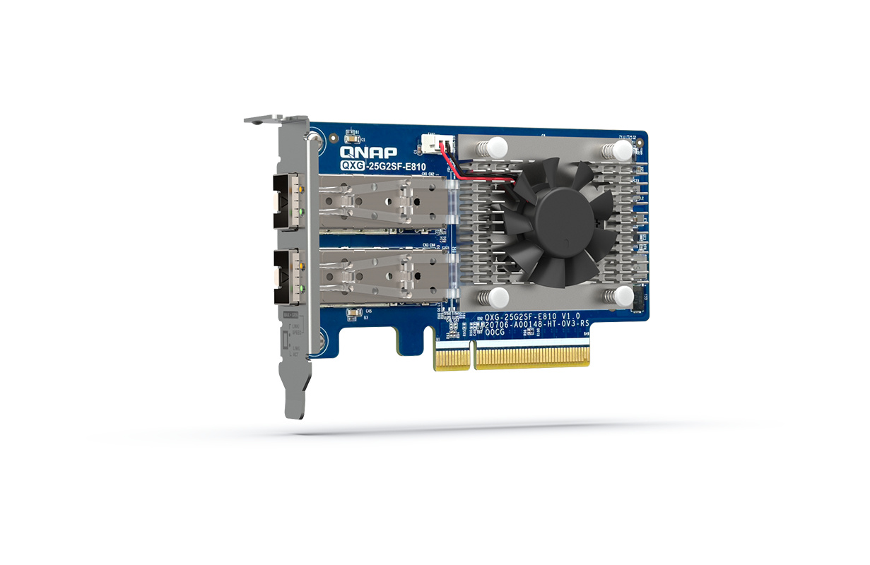 QNAP QNAP QXG-25G2SF-E810 netwerkkaart Intern Fiber 25000 Mbit/s