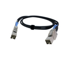QNAP QNAP CAB-PCIE10M-8644-4X Serial Attached SCSI (SAS)-kabel 1 m Zwart