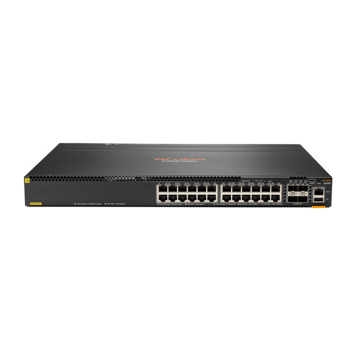 Hewlett & Packard Enterprise Aruba 6300M 24-port 1GbE Class 4 PoE & 4-port SFP56 Managed L3 Gigabit Ethernet (10/100/1000) Power over Ethernet (PoE) 1U