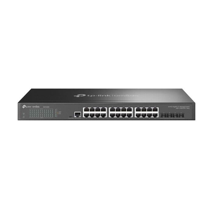 TP-Link TP-Link Omada SG3428X netwerk-switch Managed L2+/L3 Gigabit Ethernet (10/100/1000) 1U Zwart
