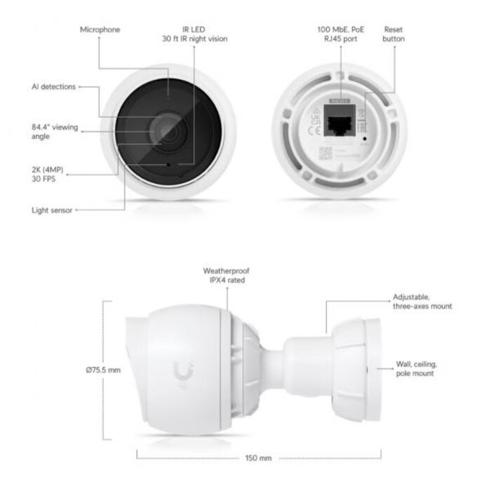 Ubiquiti Ubiquiti UniFi Video Camera UVC-G5-Bullet 3-pack