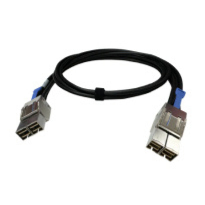 QNAP QNAP CAB-PCIE10M-8644-8X Serial Attached SCSI (SAS)-kabel 1 m Zwart