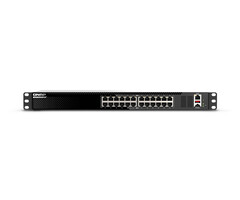 QNAP QNAP QSW-M3224-24T netwerk-switch Managed L3 10G Ethernet (100/1000/10000) 1U Zwart, Zilver