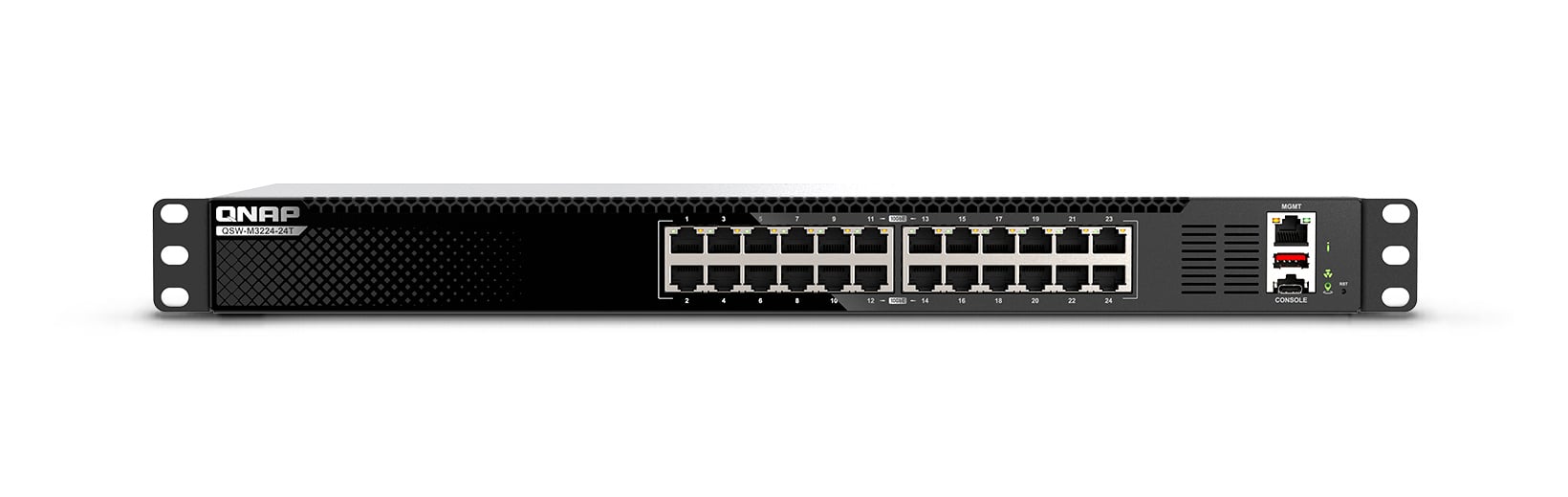 QNAP QNAP QSW-M3224-24T netwerk-switch Managed L3 10G Ethernet (100/1000/10000) 1U Zwart, Zilver