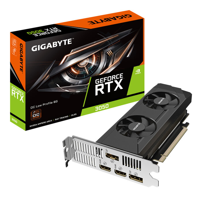 Gigabyte GIGABYTE GeForce RTX 3050 OC Low Profile 6G NVIDIA 6 GB GDDR6