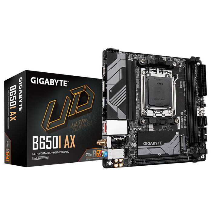 Gigabyte GIGABYTE B650I AX moederbord AMD B650 Socket AM5 mini ITX