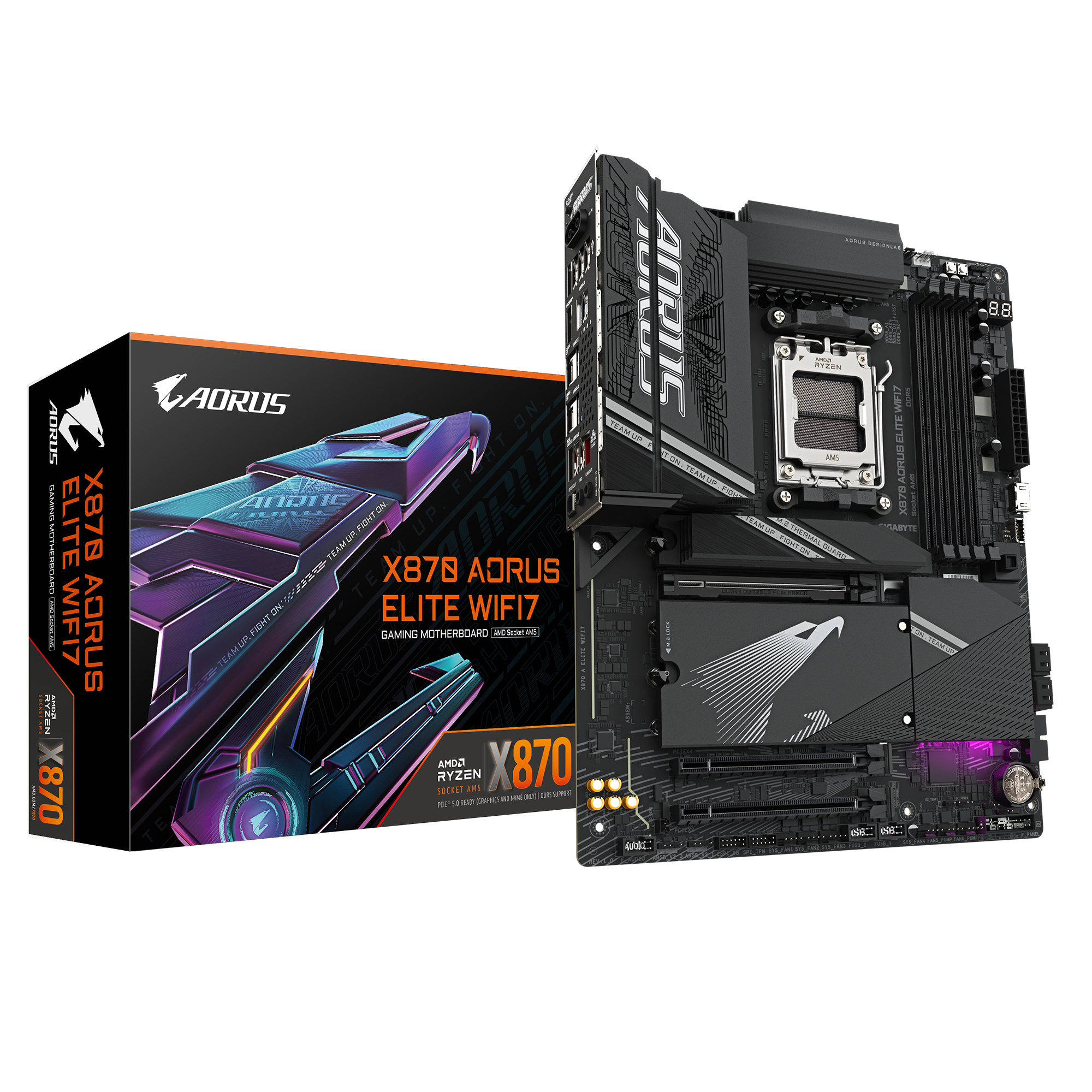 Gigabyte GIGABYTE X870 A ELITE WIFI7 moederbord AMD X870 Socket AM5 ATX