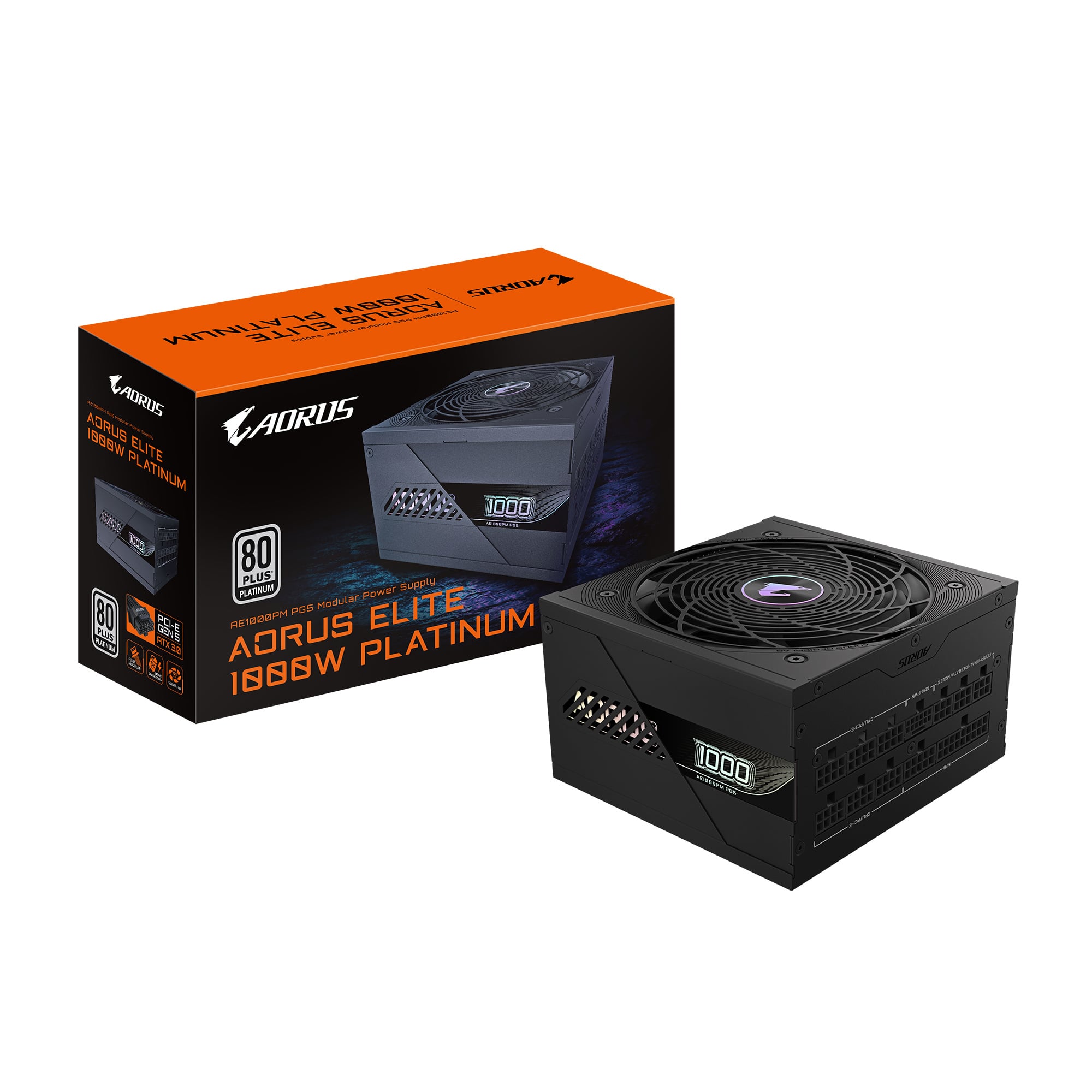 Gigabyte GIGABYTE AORUS ELITE P1000W power supply unit 1000 W 20+4 pin ATX ATX Zwart