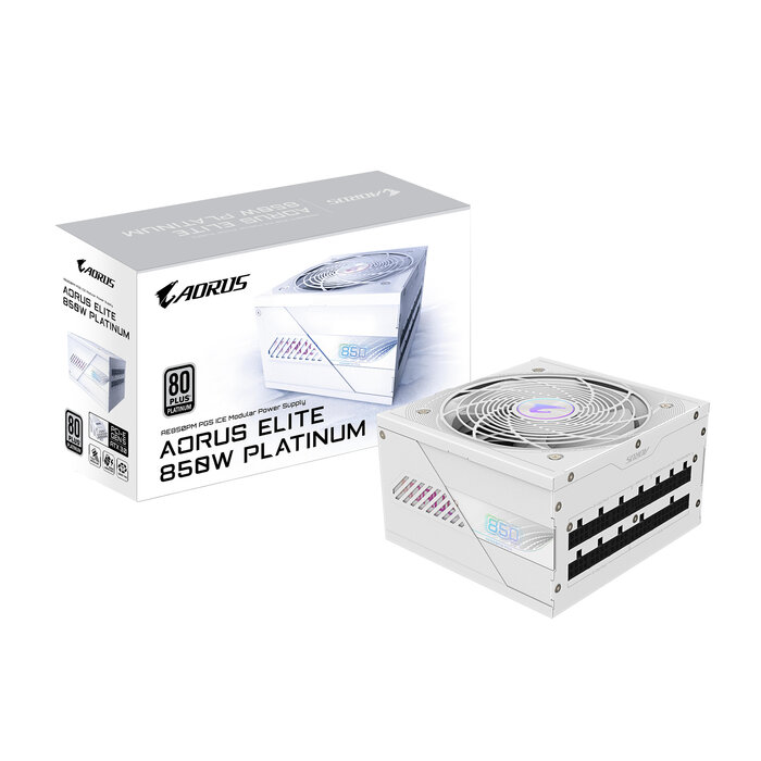 Gigabyte GIGABYTE AORUS ELITE P850W ICE power supply unit 850 W 20+4 pin ATX ATX Wit