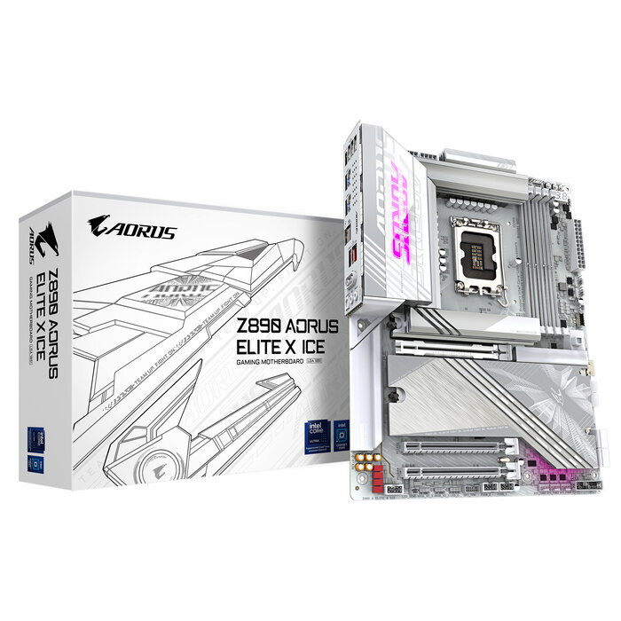 Gigabyte GIGABYTE Z890 AORUS ELITE X ICE Intel Z890 LGA 1851 (Socket V1) ATX
