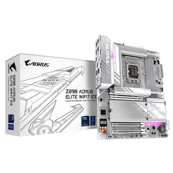 Gigabyte GIGABYTE Z890 AORUS ELITE WIFI7 ICE Intel Z890 LGA 1851 (Socket V1) ATX