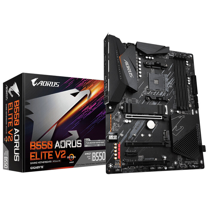 Gigabyte GIGABYTE B550 AORUS ELITE V2 moederbord AMD B550 Socket AM4 ATX