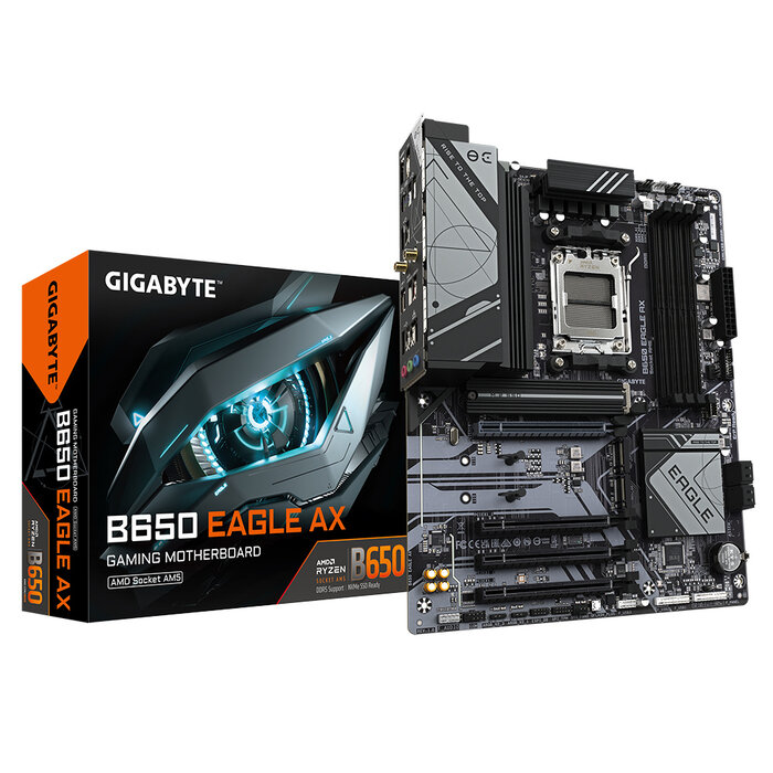Gigabyte GIGABYTE B650 EAGLE AX moederbord AMD B650 Socket AM5 ATX