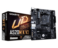 Gigabyte GIGABYTE A520M K V2 moederbord AMD A520 Socket AM4 micro ATX
