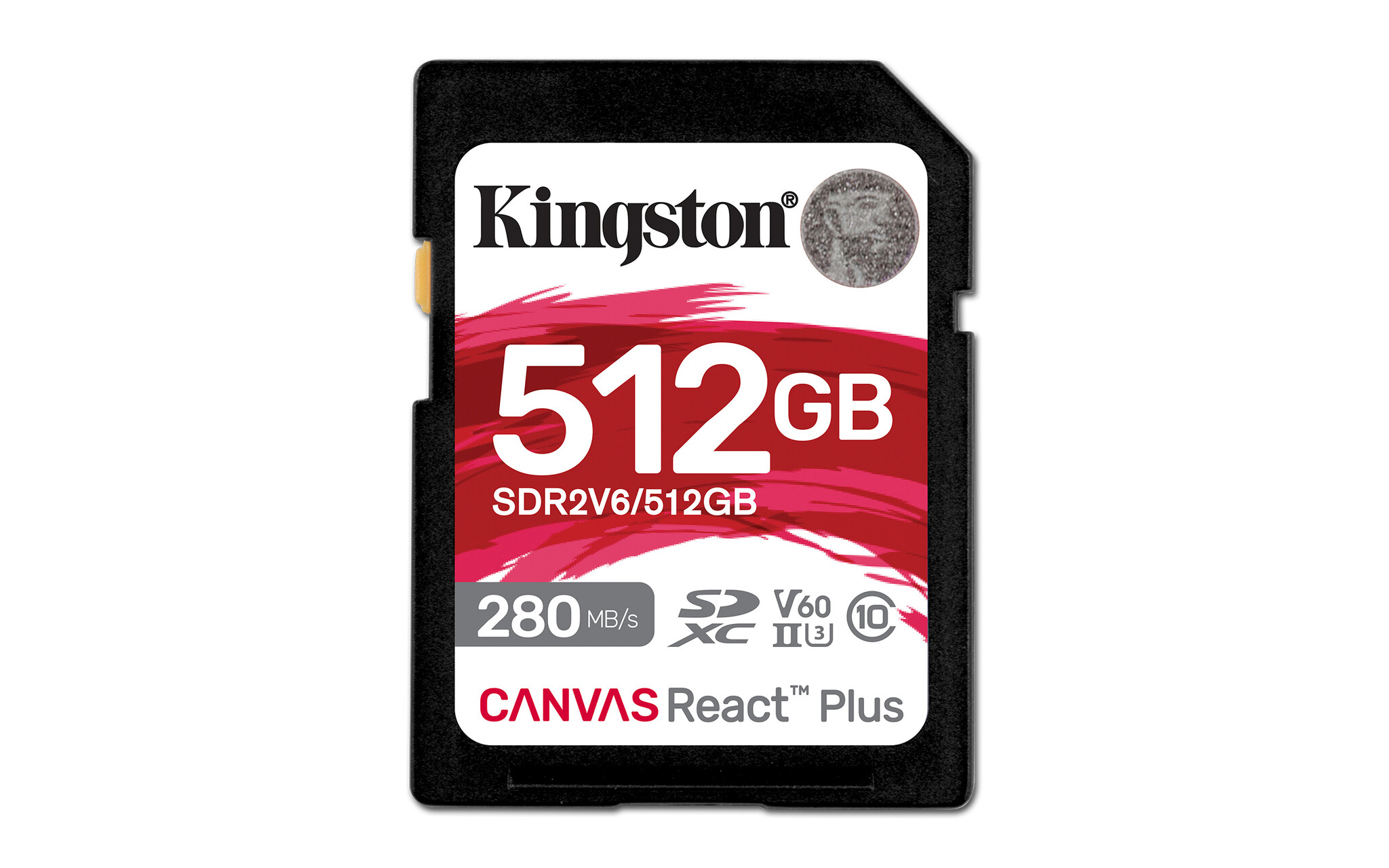 Kingston Kingston Technology 512GB Canvas React Plus SDXC UHS-II 280R/150W U3 V60 voor Full HD/4K