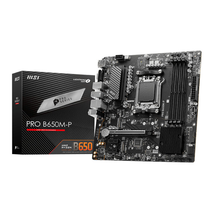 MSI MSI PRO B650M-P moederbord AMD B650 Socket AM5 micro ATX