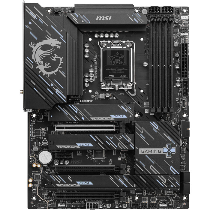 MSI MSI Z890 GAMING PLUS WIFI moederbord Intel Z890 LGA 1851 (Socket V1) ATX