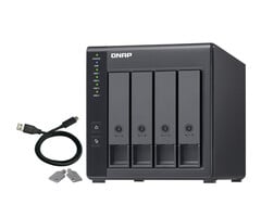 QNAP QNAP TR-004 behuizing voor opslagstations HDD-/SSD-behuizing Zwart 2.5/3.5"