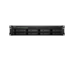 Synology Synology RackStation RS1221RP+ data-opslag-server NAS Rack (2U) Ryzen Embedded V1500B 4 GB DDR4 0 TB DiskStation Manager Zwart