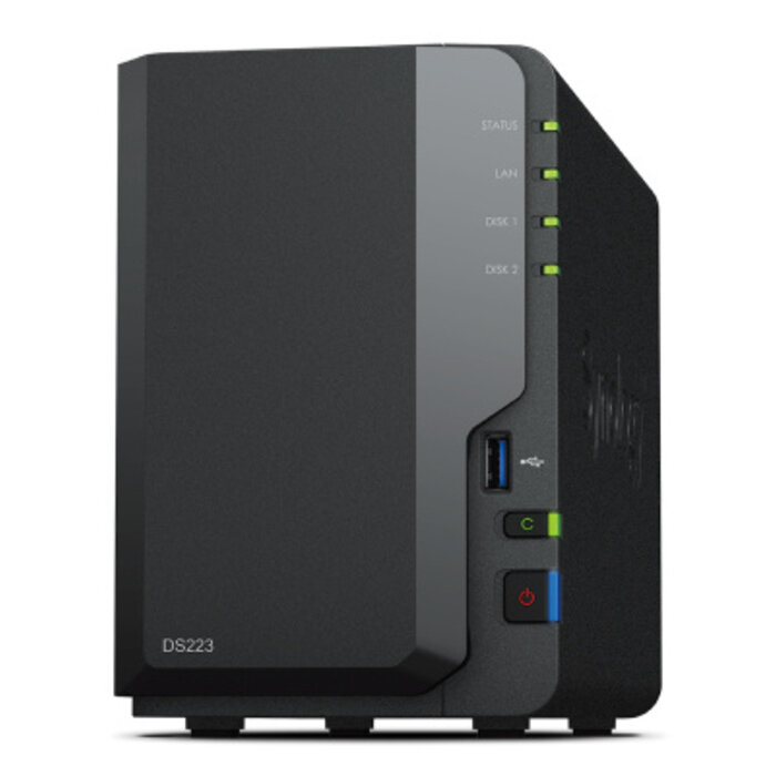 Synology Synology DiskStation DS223 data-opslag-server NAS Desktop Realtek RTD1619B 2 GB DDR4 0 TB