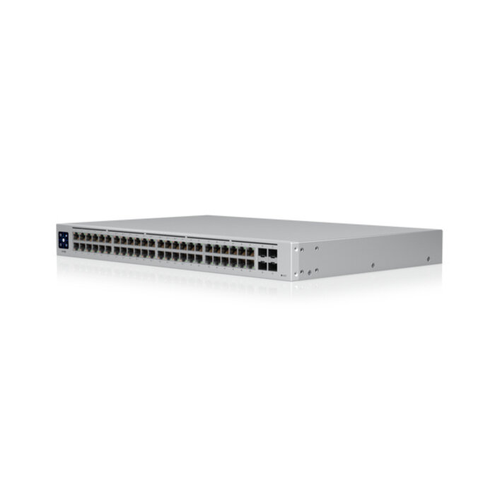 Ubiquiti Ubiquiti UniFi USW-48-POE netwerk-switch Managed L2 Gigabit Ethernet (10/100/1000) Power over Ethernet (PoE) 1U Roestvrijstaal